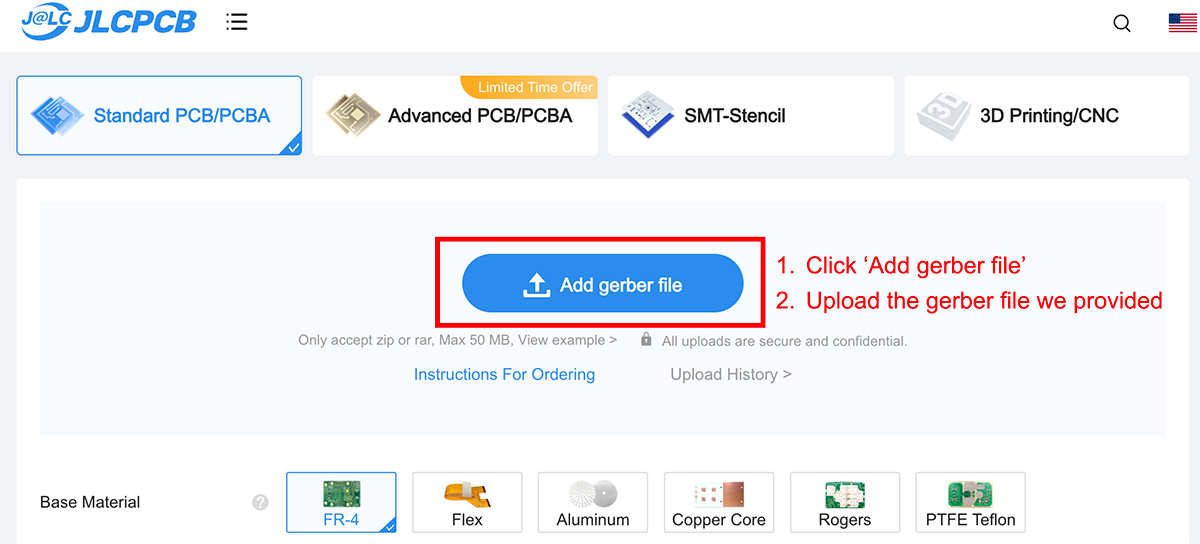 Add Gerber File